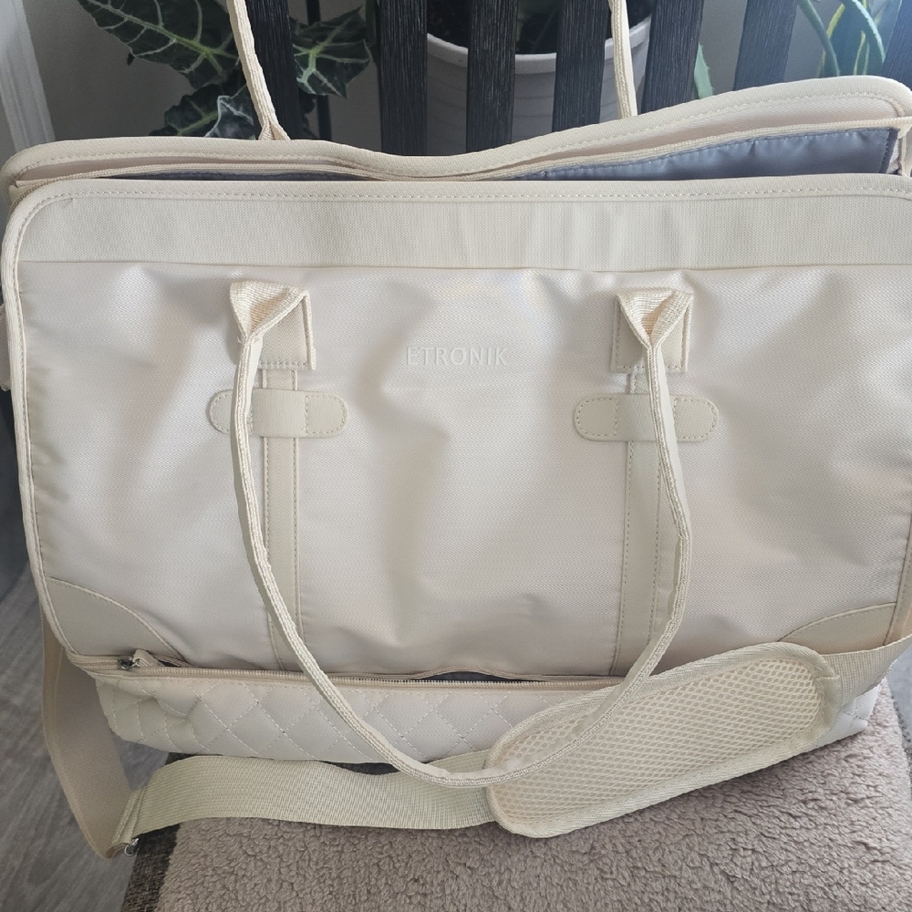 Etro Cream Laptop Bag
